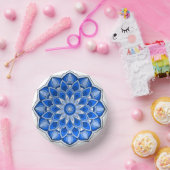 Mandala in blauw Papier Bord (Feest)