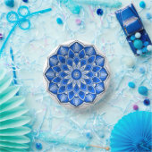 Mandala in blauw Papier Bord (Feest)