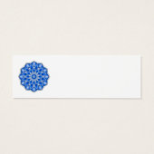 Mandala in blauw Profiel Kaart (Achterkant)