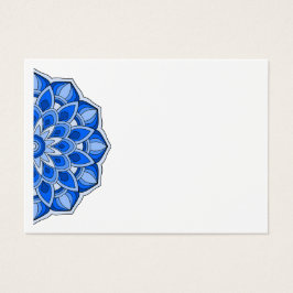 Mandala in blauw Profiel Kaart