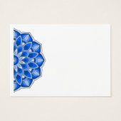 Mandala in blauw Profiel Kaart (Achterkant)