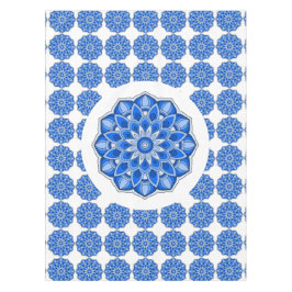Mandala in blauw tafelkleed