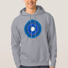 Mandala in Blue Hoodie Sweatshirt of T-Shirt