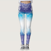 Mandala in Blue Hues Leggings (Voorkant)
