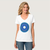 Mandala in Blue T-Shirt of Sweatshirt (Voorkant volledig)