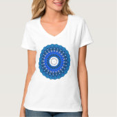 Mandala in Blue T-Shirt of Sweatshirt (Voorkant)