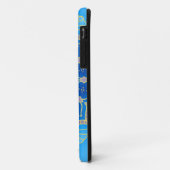 Mandala in elektrisch blauw en turkooise Case-Mate iPhone case (Achterkant/links)
