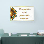 Mandala in gold spandoek (Beurs)