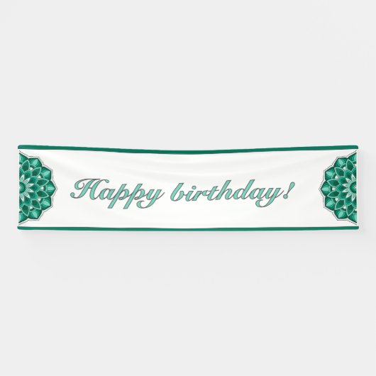 Mandala in green spandoek (Horizontaal)