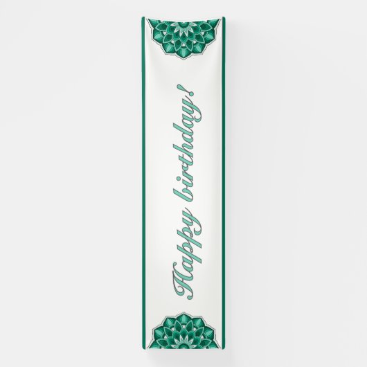 Mandala in green spandoek (Verticaal)