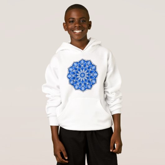 Mandala in het blauw (Voorkant volledig)