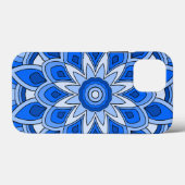 Mandala in het blauw Case-Mate iPhone case (Achterkant (horizontaal))