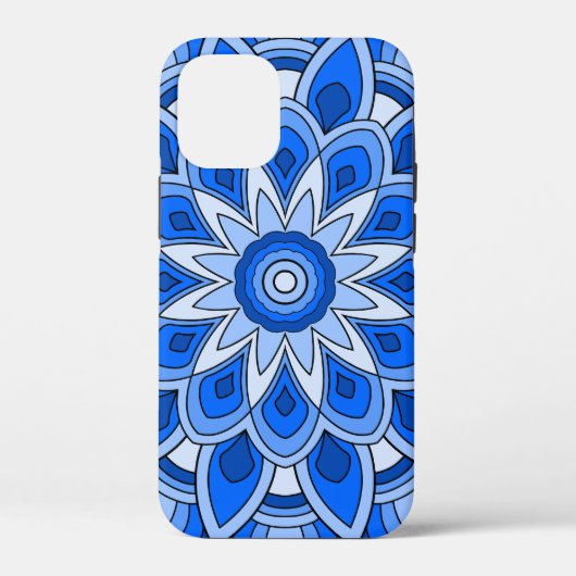 Mandala in het blauw Case-Mate iPhone case (Achterkant)