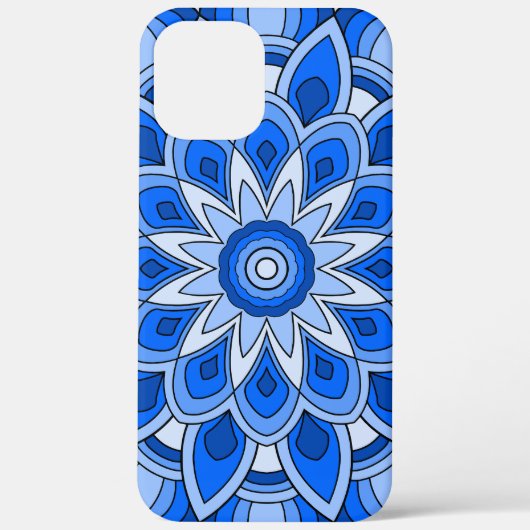 Mandala in het blauw Case-Mate iPhone case (Achterkant)
