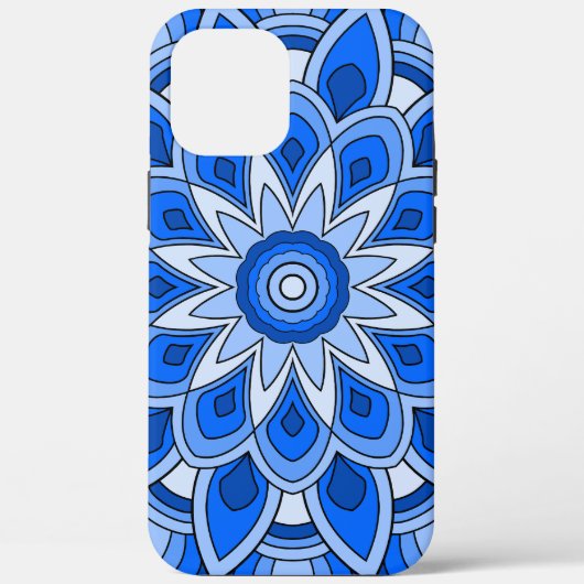 Mandala in het blauw Case-Mate iPhone case (Achterkant)