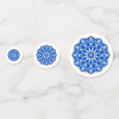 Mandala in het blauw confetti (Voorkanten)
