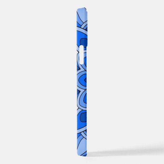 Mandala in het blauw iPhone hoesje (Rechterkant)