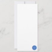 Mandala in het blauw kaart (Achterkant)