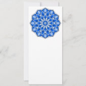 Mandala in het blauw kaart (Voorkant)
