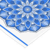 Mandala in het blauw lange tafelloper (Hoek)