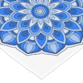 Mandala in het blauw lange tafelloper (Hoek)