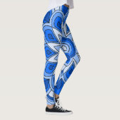 Mandala in het blauw leggings (Rechts)