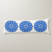 Mandala in het blauw lichaamskussen (Achterkant)