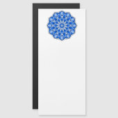 Mandala in het blauw magnetische uitnodiging (Voorkant / Achterkant)