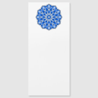 Mandala in het blauw magnetische uitnodiging