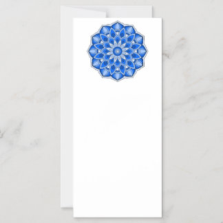 Mandala in het blauw magnetische uitnodiging