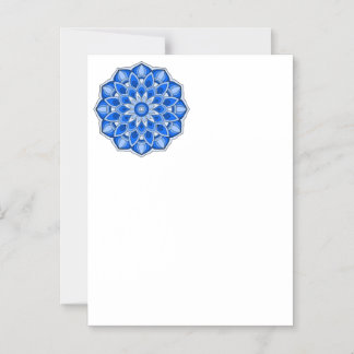 Mandala in het blauw magnetische uitnodiging