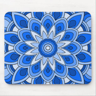 Mandala in het blauw muismat