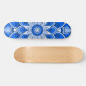 Mandala in het blauw persoonlijk skateboard (Horizontaal)
