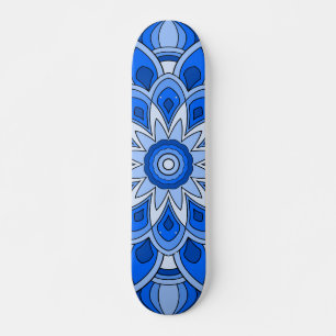 Mandala in het blauw persoonlijk skateboard