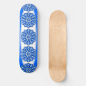 Mandala in het blauw persoonlijk skateboard (Voorkant)