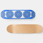 Mandala in het blauw persoonlijk skateboard (Horizontaal)