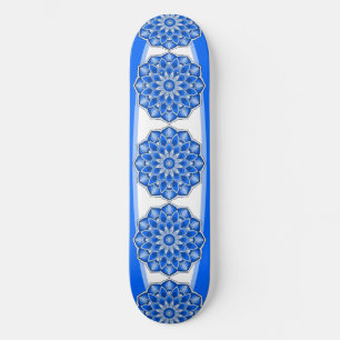 Mandala in het blauw persoonlijk skateboard