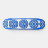 Mandala in het blauw persoonlijk skateboard (Horizontaal)