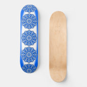 Mandala in het blauw persoonlijk skateboard (Voorkant)