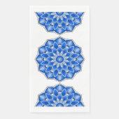 Mandala in het blauw servet (Voorkant)