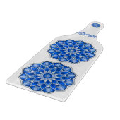 Mandala in het blauw snijplank (Hoek)