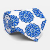 Mandala in het blauw stropdas (Opgerold)