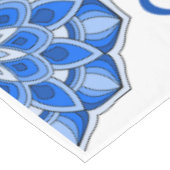 Mandala in het blauw tafelkleed (Gekanteld)