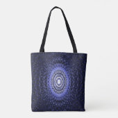 Mandala in het blauw..... tote bag (Achterkant)