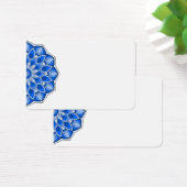 Mandala in het blauw visitekaartje (Bureau)