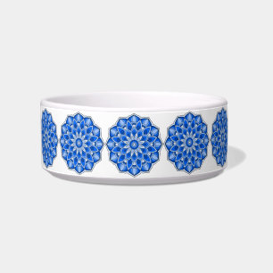 Mandala in het blauw voerbakje