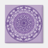 Mandala in het Paars Magneet (Voorkant)