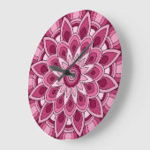 Mandala in het roze grote klok (Hoek)