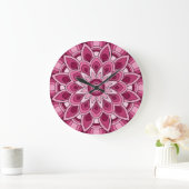 Mandala in het roze grote klok (Huis)