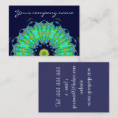 mandala in kleuren visitekaartje (Voorkant / Achterkant)